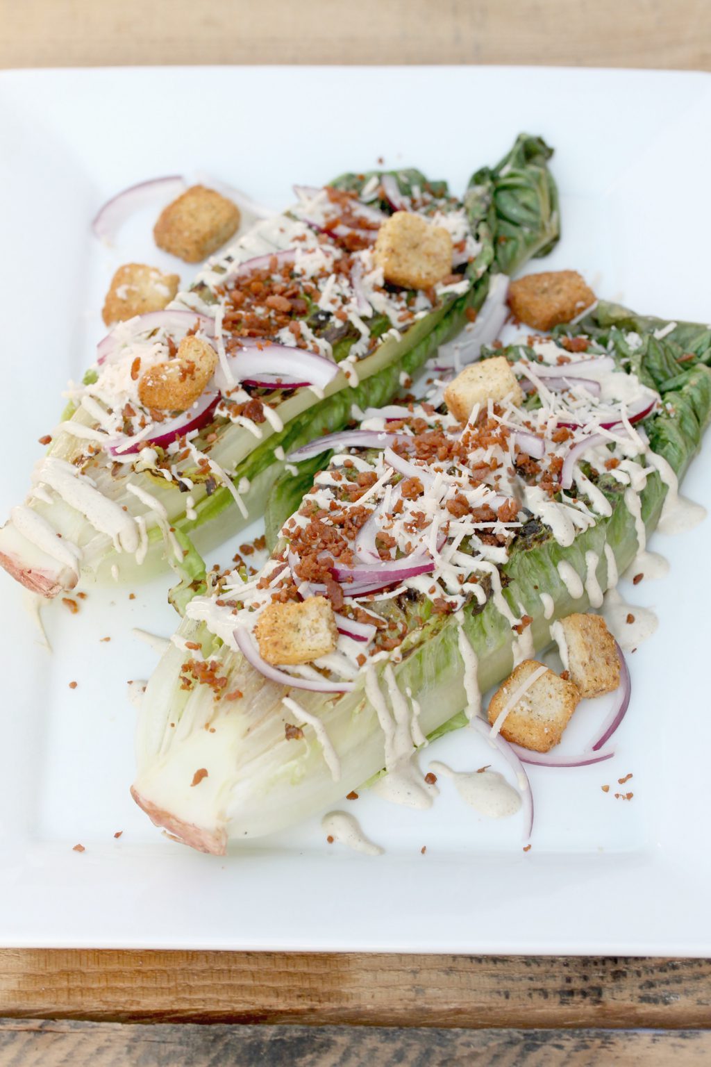 Grilled Vegan Caesar Salad - Eat Figs, Not Pigs