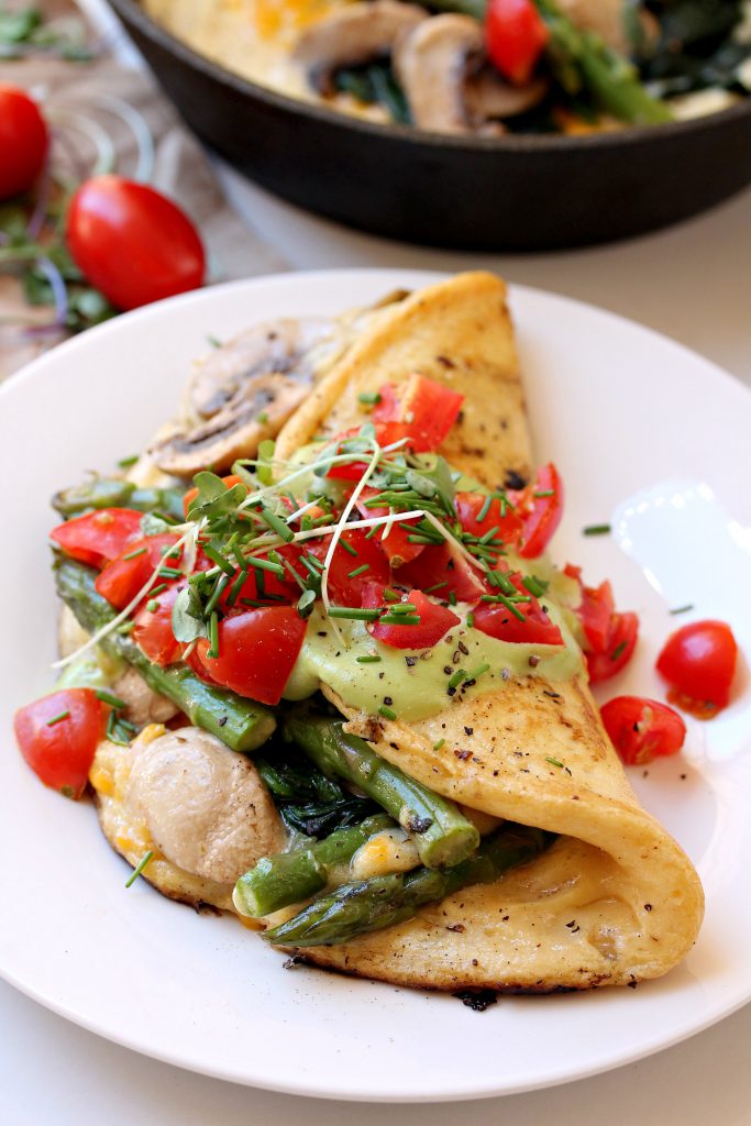 World's Best Vegetarian Omelette - My Gorgeous Recipes