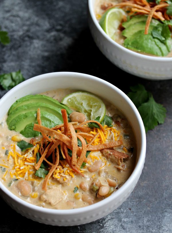 Vegan Creamy White Chick'n Chili - Eat Figs, Not Pigs