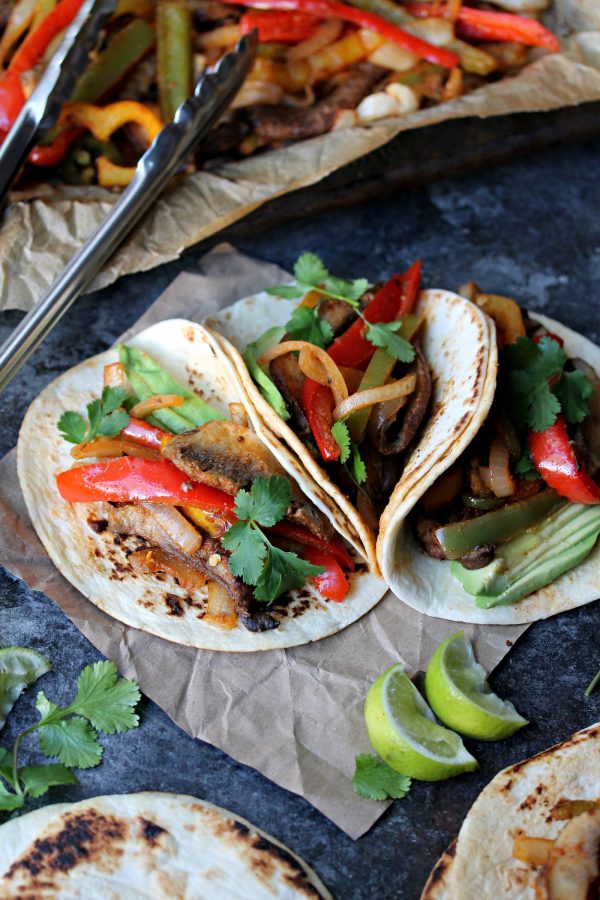 30-Minute Vegan Sheet Pan Portobello Mushroom Fajitas - Eat Figs, Not Pigs