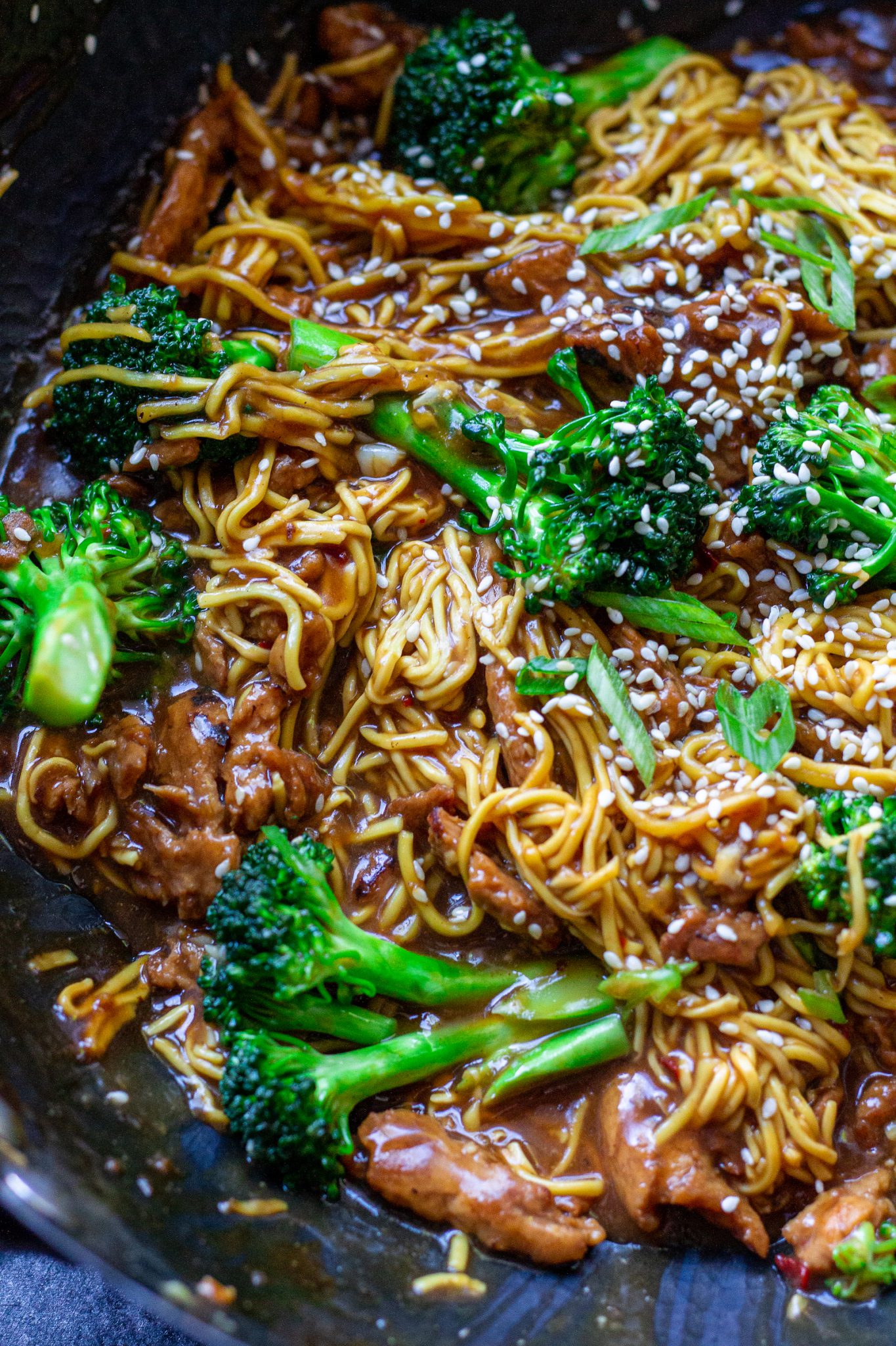 Vegan Beef and Broccoli Noodles - Eat Figs, Not Pigs