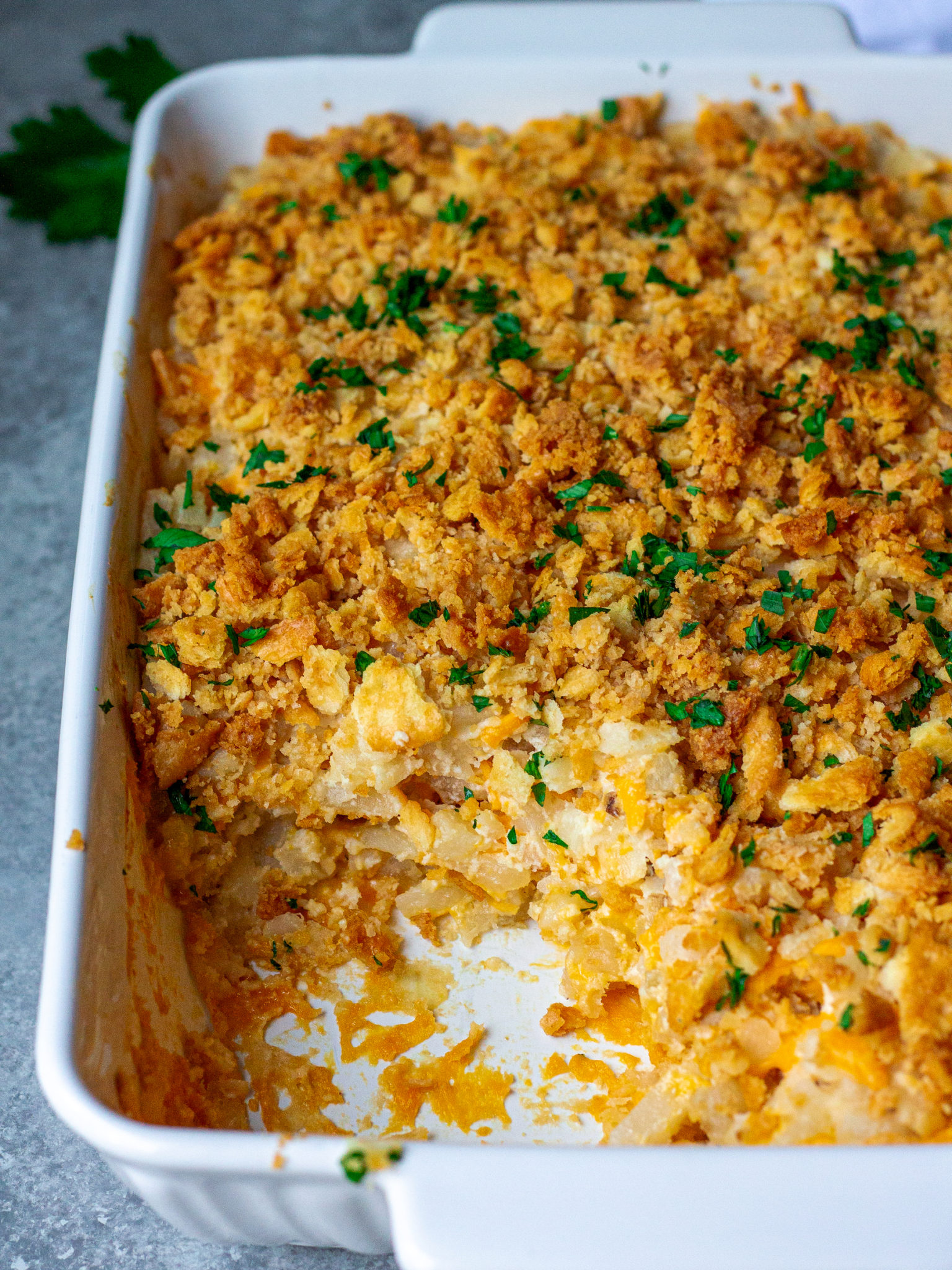 Cheesy Vegan Potato Casserole - Eat Figs, Not Pigs