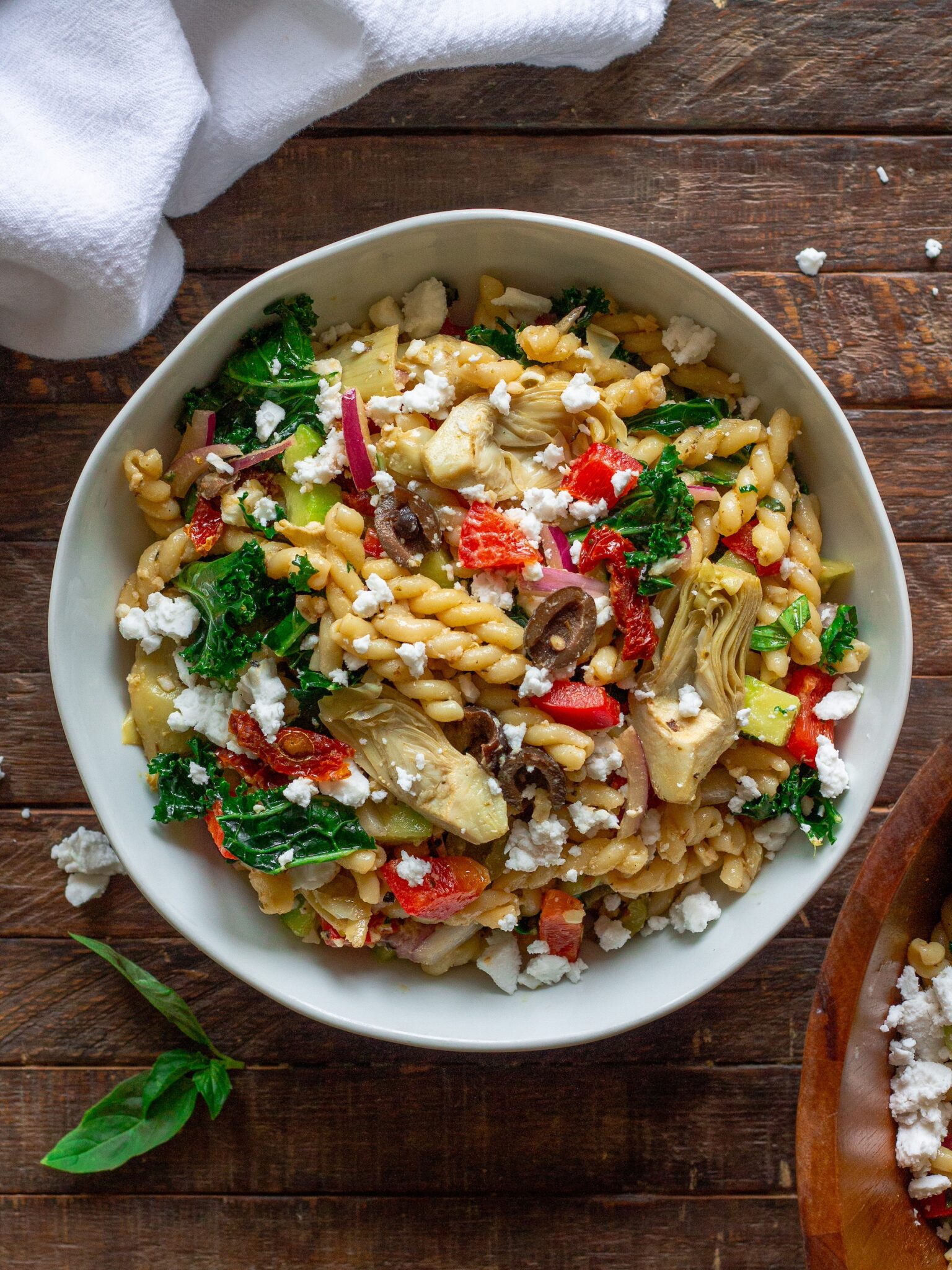 Mediterranean Pasta Salad (Vegan) - Eat Figs, Not Pigs