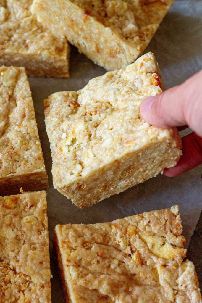 Vegan Ritz Crispy Treats served on a plate, ready to enjoy.